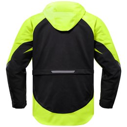 Icon Mens Raiden UX Armored Waterproof Textile Jacket Black