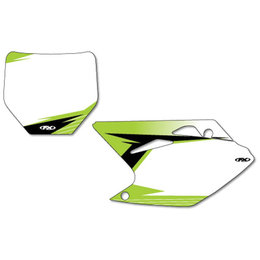 White Factory Effex Graphic #plate Background For Kawasaki Kx450f