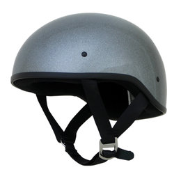 AFX FX-200 Slick Half Helmet With Dual Inner Lens Shield Silver