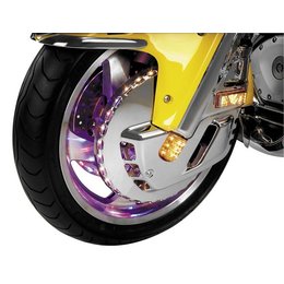 Chrome Show Front Rotor Covers Led 3-color For Honda Gl1800
