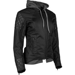 Speed & Strength Womens Double Take Armored Textile Jacket With Hooded Liner Black