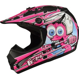 GMax Youth Girls 46.2Y Superstar Helmet Pink