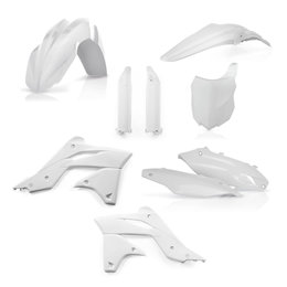 Acerbis Full Plastic Kit For Kawasaki KX250F 2013-2015 White 2314180002 White