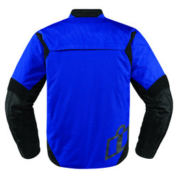 Icon Mens Konflict Armored Textile Street Riding Jacket Blue