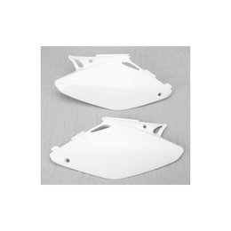 UFO Plastics Side Panels White For Honda CR 125R 250R 02-07
