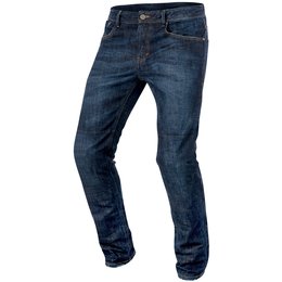 Alpinestars Mens Copper Armored Denim Riding Pants Blue