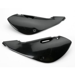 UFO Plastics Side Panels Black For Kawasaki KX KLX Suzuki RM DRZ