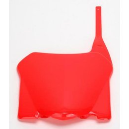 UFO Plastics Front Number Plate Red For Honda CRF250R/450R 08-09