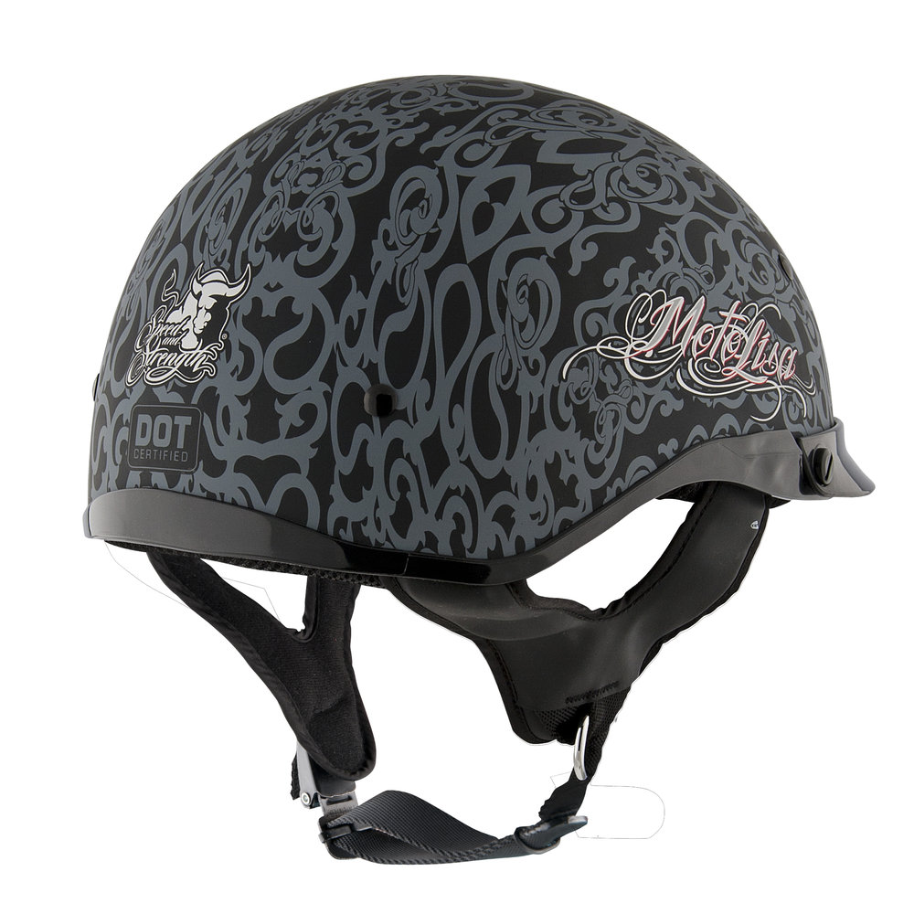 50692 Black Speed Strength Womens Ss500 Moto Lisa Half Helmet 1000 1000 
