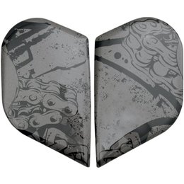 Charcoal Icon Replacement Side Plate Kit For Alliance Torrent Full Face Helmet