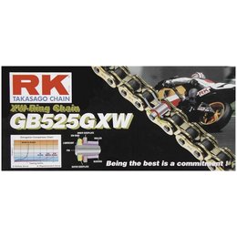 Gold Rk Chain Gb 525 Gxw Xw-ring 120 Links