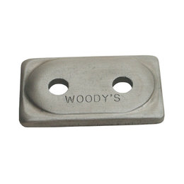 Woody's Double Grand Digger Aluminum Support Plates 5/16 IN Natural ADD2-3775 Unpainted