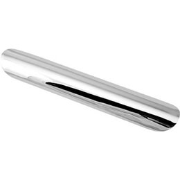 HardDrive Heat Shield For 1.75 Inch Exhaust Pipe Smooth 12 In Chrome For Harley