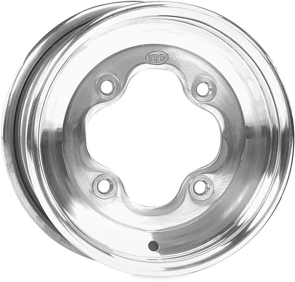 ITP T-9 PRO SERIES Polished Wheel with Machined Finish 9x9/4x110mm 