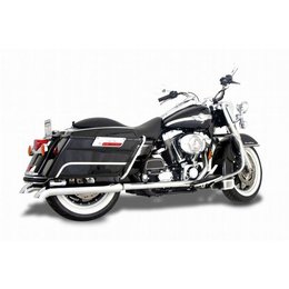 Chrome Samson Exhaust Mufflers Silver Bullet Turn Down For Harley