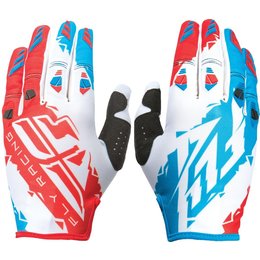 Fly Racing Youth Boys MX Offroad Kinetic Riding Gloves Red