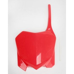 UFO Plastics Front Number Plate Red For Honda CRF 450R 09