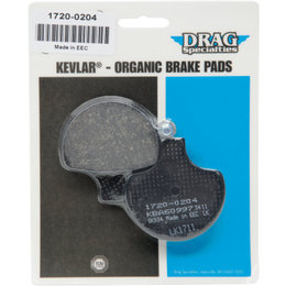Drag Specialties Organic Aramid Front Brake Pads Single Set For Harley 1720-0204