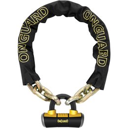 OnGuard Beast 12MM 7 Foot Rugged Chain With Boxer Keyed U-Lock 8016L Unpainted