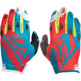 Fly Racing Mens MX Offroad Kinetic Gloves Blue