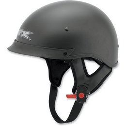 Flat Black Afx Mens Fx-72 Fx72 Half Helmet With Built-in Shield