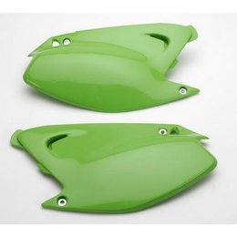 UFO Plastics Side Panels Green For Kawasaki KX 125 250 03-09