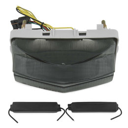 Bikemaster Integrated LED Tail Light Smoke Lens For Honda TZH-054-INT-S Grey