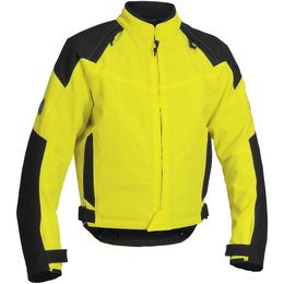 Day Glo Yellow Firstgear Rush Tex Waterproof Textile Jacket