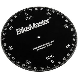 Black Bikemaster Timing Degree Wheel Aluminum