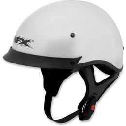 Pearl White Afx Mens Fx-72 Fx72 Half Helmet With Built-in Shield