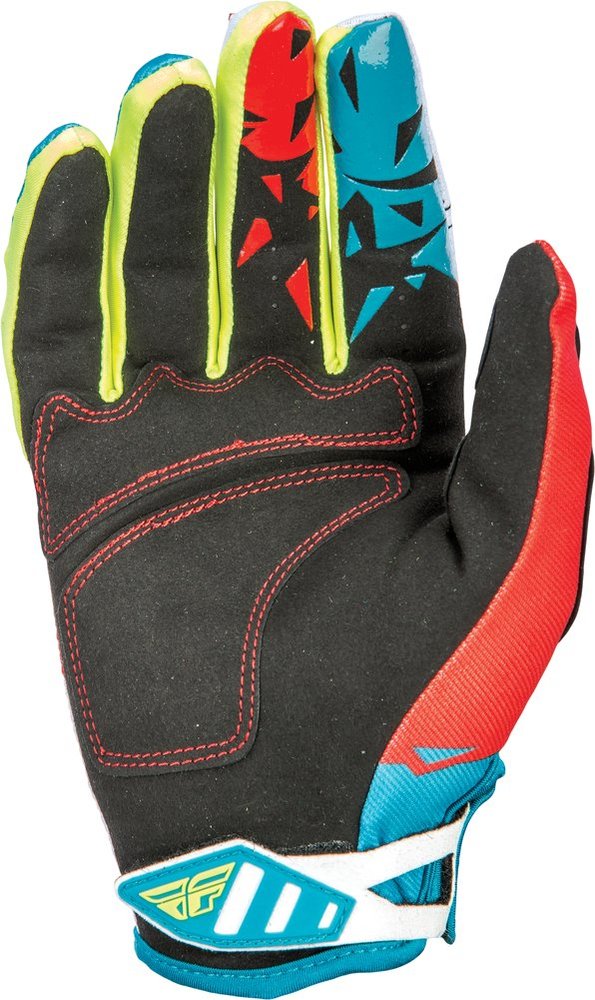 Fly Racing Unisex-Adult Kinetic Gloves Dark Teal/Red X-Small 370-41807 