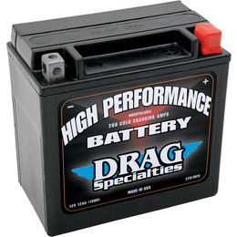 Drag Specialties YHD-12 12V Conventional Pre-Filled Battery For Harley 2113-0014