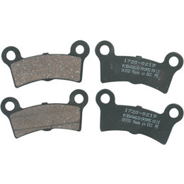 Drag Specialties Organic Aramid Rear Brake Pads Two Sets For Harley 1720-0219