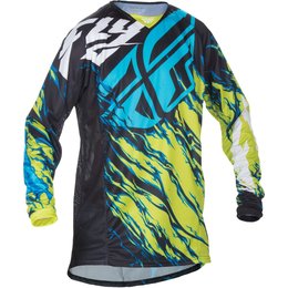 Fly Racing Mens MX Offroad Kinetic Relapse Jersey Yellow