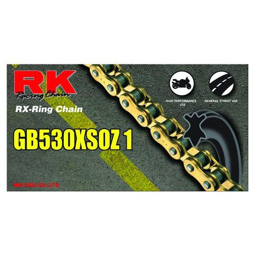RK Chains 530 x 130 Links XSOZ1 Series Xring Sealed Gold Drive Chain