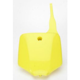 UFO Plastics Front Number Plate Yellow For Suzuki RM 65 DR-Z110