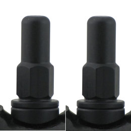 No Toil Anodized Aluminum Rim Lock Kit Pair Black NTRK-005 Black