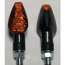 Carbon Bodies, Amber Lenses Dmp Led Marker Lights Dual Indicator Long Carbon Amber