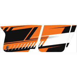 Dragonfire Racing Orange Madness ReadyForce Ranger Door Graphics For Polaris Orange