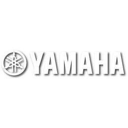 White Factory Effex 3 Ft Die Cut Sticker For Yamaha