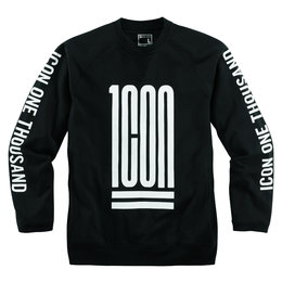 Icon Mens 1000 Collection Traptastic Crew Neck Fleece Sweatshirt Black