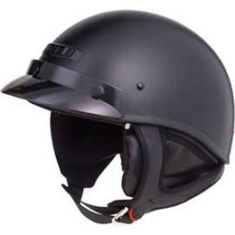 Flat Black Gmax Gm35 Full Dressed Half Helmet Fl Black