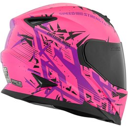 Speed & Strength Womens SS1600 Critical Mass Full Face Motorcycle Helmet Pink