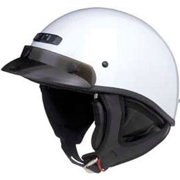 Pearl White Gmax Gm35 Full Dressed Half Helmet