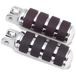 Chrome Bikers Choice Anti-vibration Pegs Female Mount For Harley