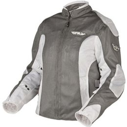 Silver, White Fly Racing Womens Coolpro Ii Mesh Jacket Silver White
