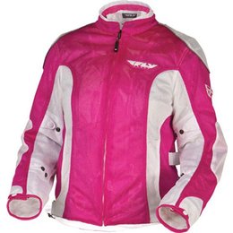 Pink, White Fly Racing Womens Coolpro Ii Mesh Jacket Pink White
