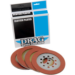 Drag Specialties Organic Friction Clutch Plates 4 Pack For Harley 1131-0428