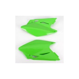UFO Plastics Side Panels Green For Kawasaki KX 450F 06-08