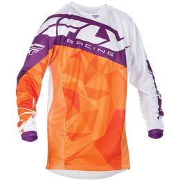 Fly Racing Mens MX Offroad Kinetic Crux Jersey Orange